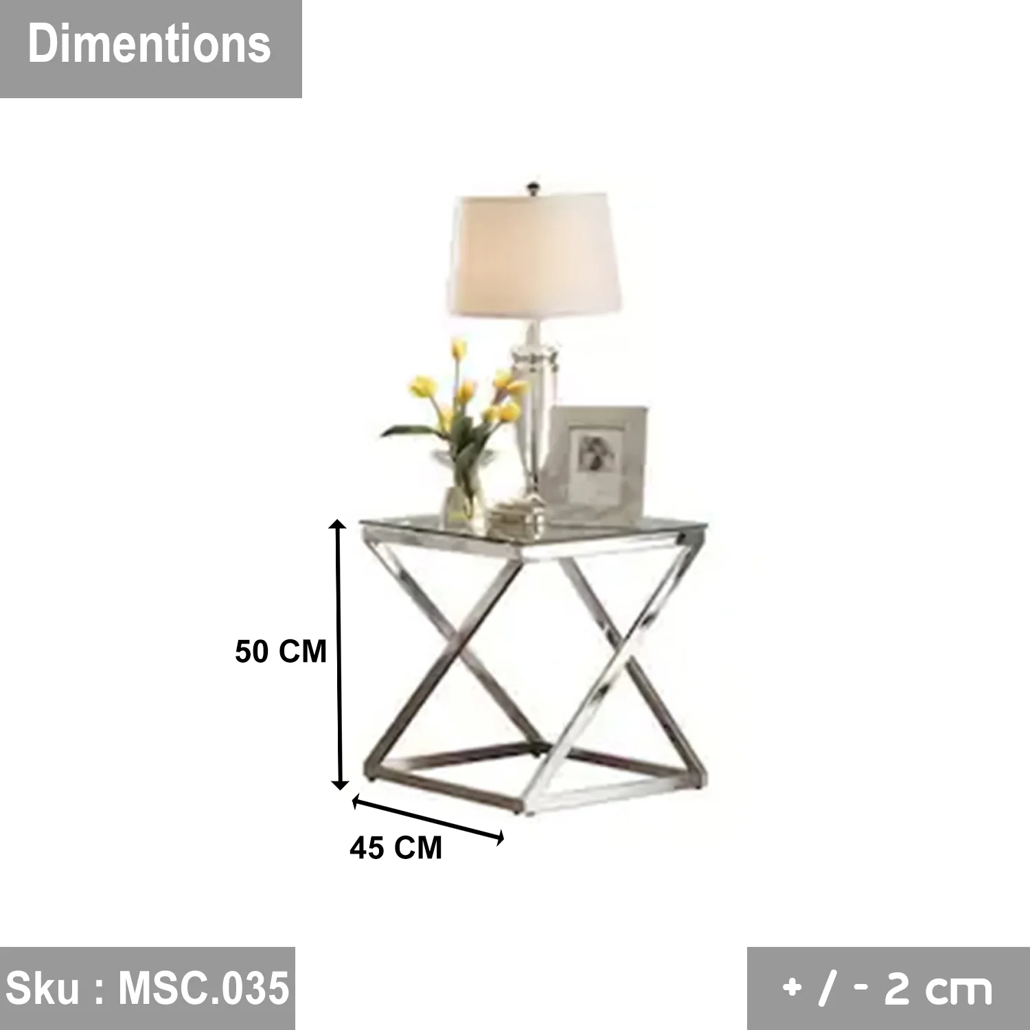 مليندا ترابيزة قهوة ستيل - Image 4