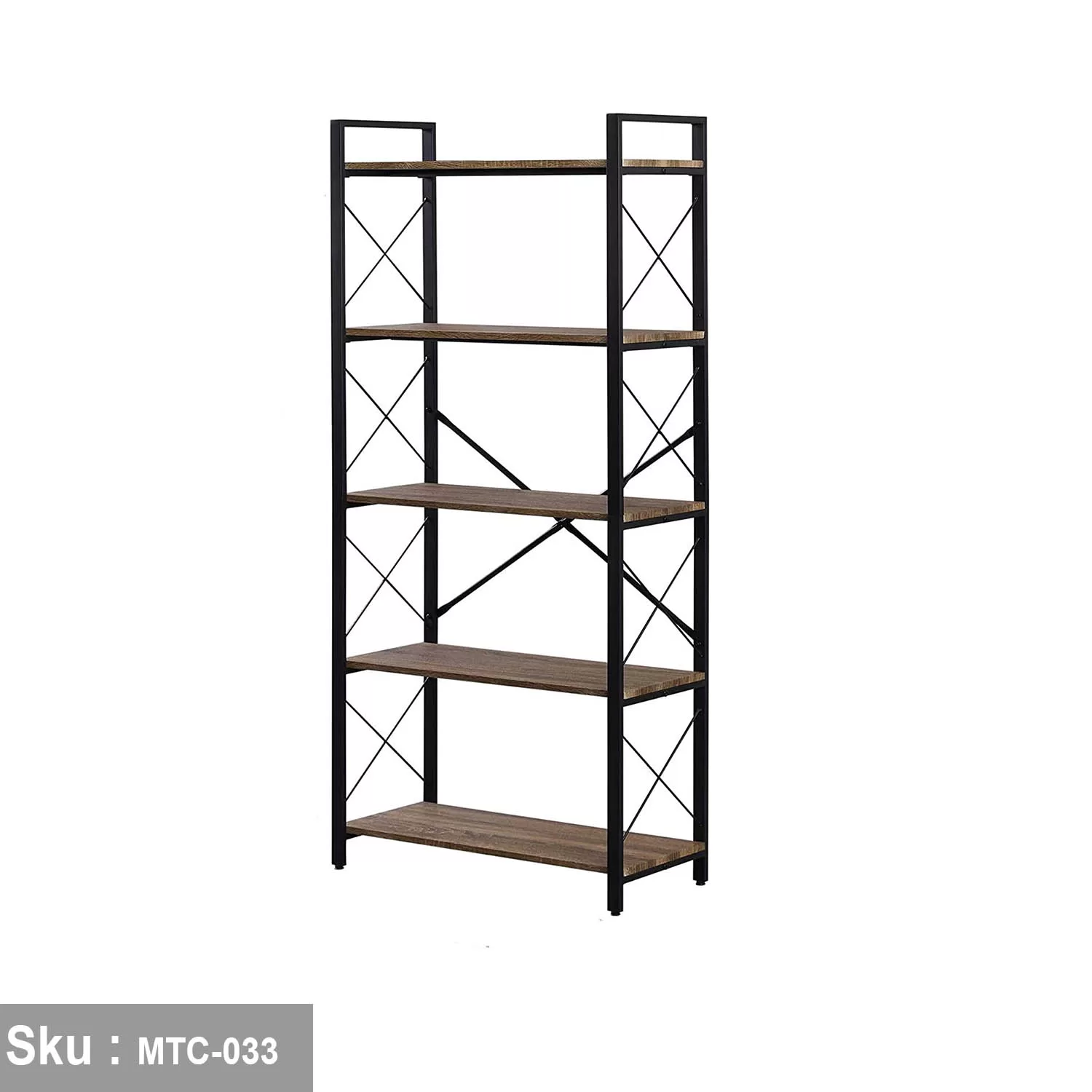 وحدة عرض خشب ملامين - MTC-033 -33cmX75cmX166cm - اللون بني - Image 3